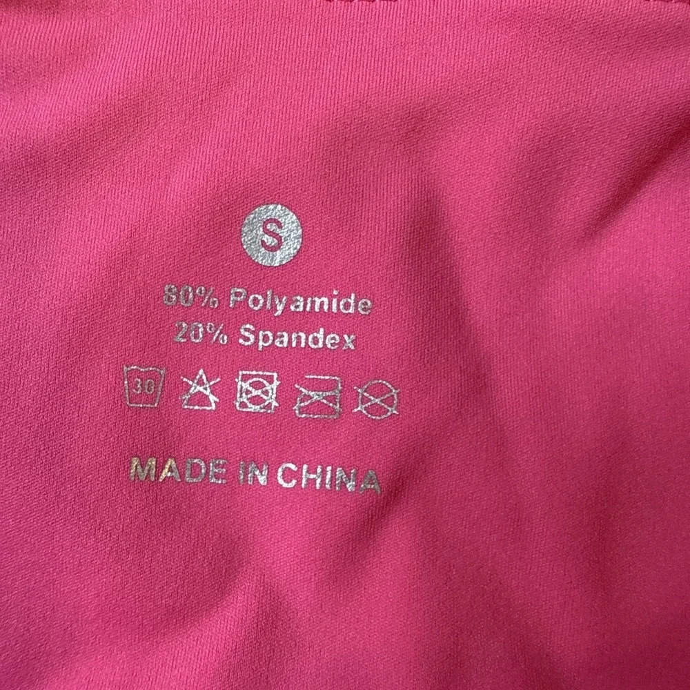 Women's Yoga High-Waisted Jogger‎ Leggings Pink Size S